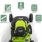 Self-Propelled 4-Stroke Petrol Lawnmower 18"(46cm) DG101