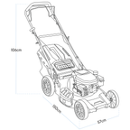 Self-Propelled 4-Stroke Petrol Lawnmower 20"(51cm) DG102
