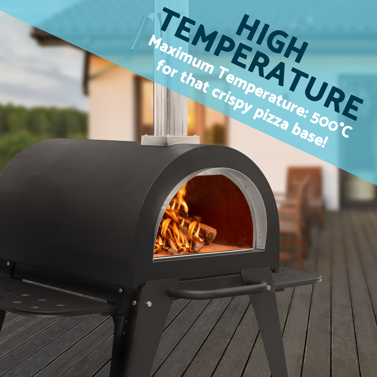 Outdoor Wood-Fired Pizza Oven & Smoker DG103