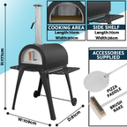 Outdoor Wood-Fired Pizza Oven & Smoker DG103