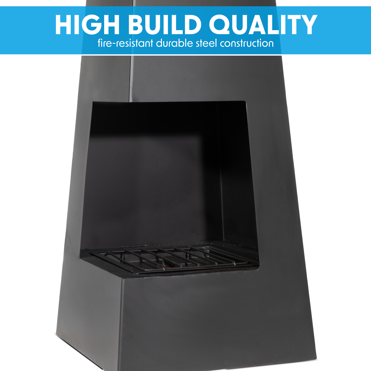 Wood Burner/Chiminea - Black Steel DG105