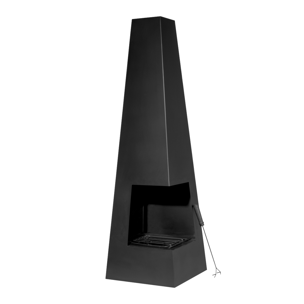 Wood Burner/Chiminea - Black Steel DG105
