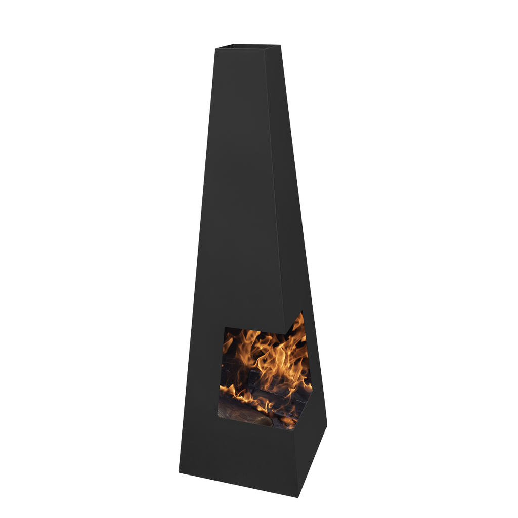 Wood Burner/Chiminea - Black Steel DG105