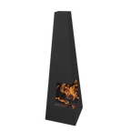 Wood Burner/Chiminea - Black Steel DG105