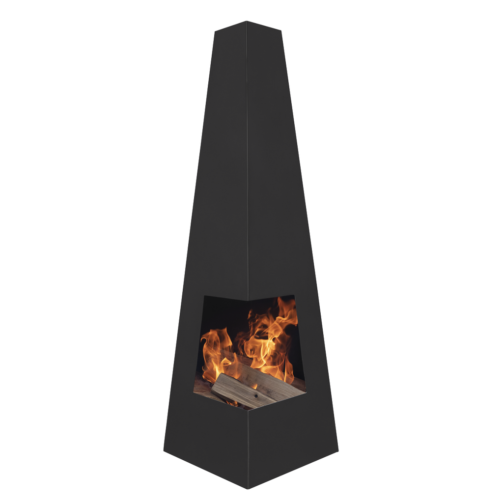 Wood Burner/Chiminea - Black Steel DG105