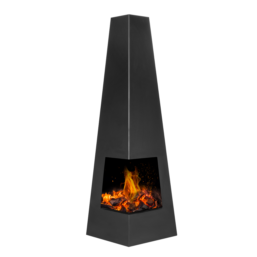 Wood Burner/Chiminea - Black Steel DG105