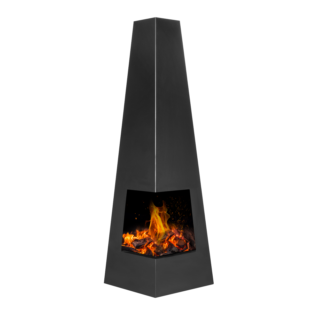 Wood Burner/Chiminea - Black Steel DG105
