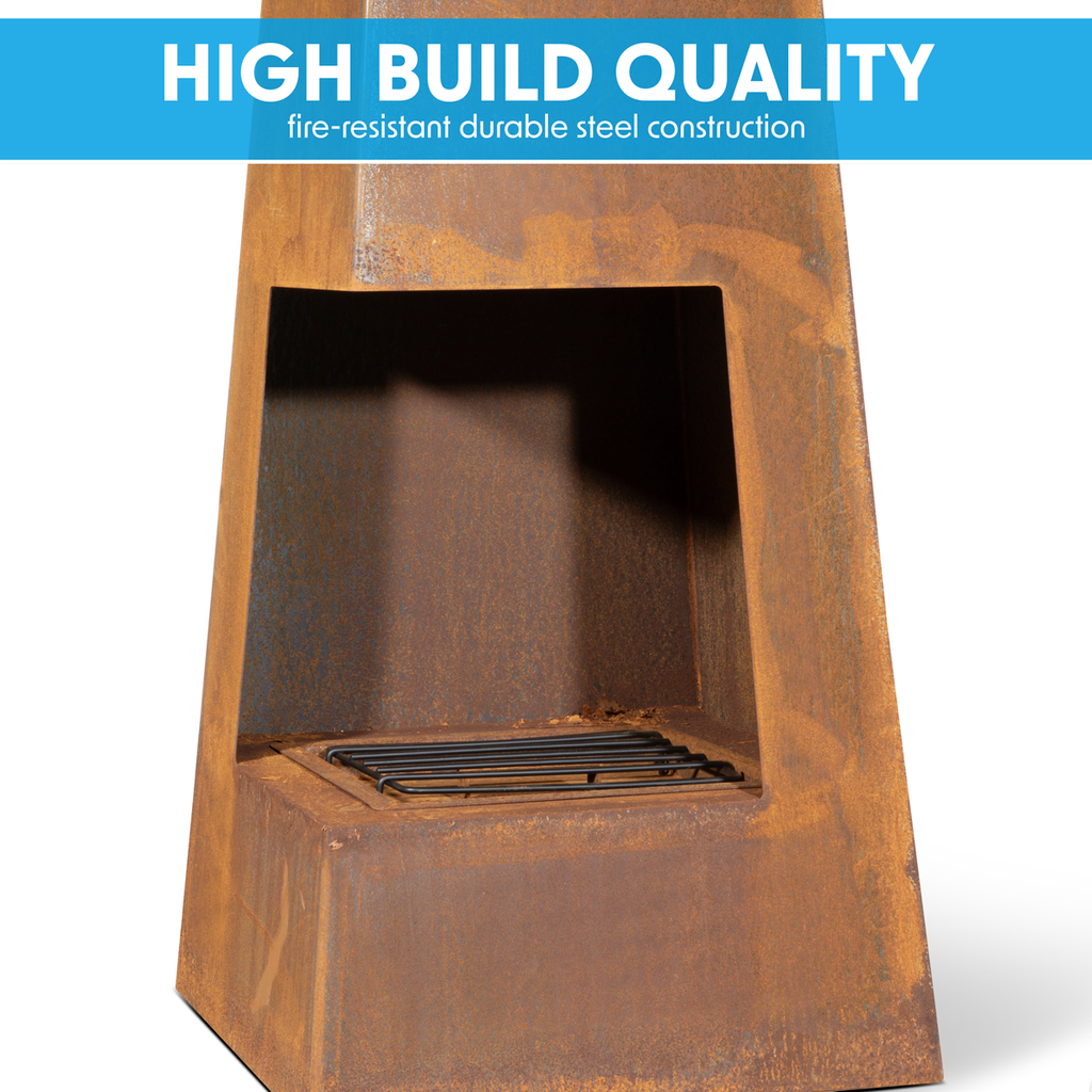 Wood Burner/Chiminea - Corten Steel DG106