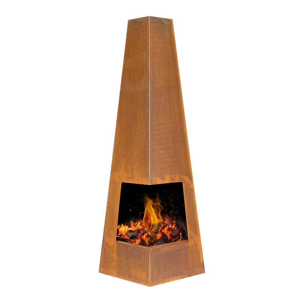 Wood Burner/Chiminea - Corten Steel DG106