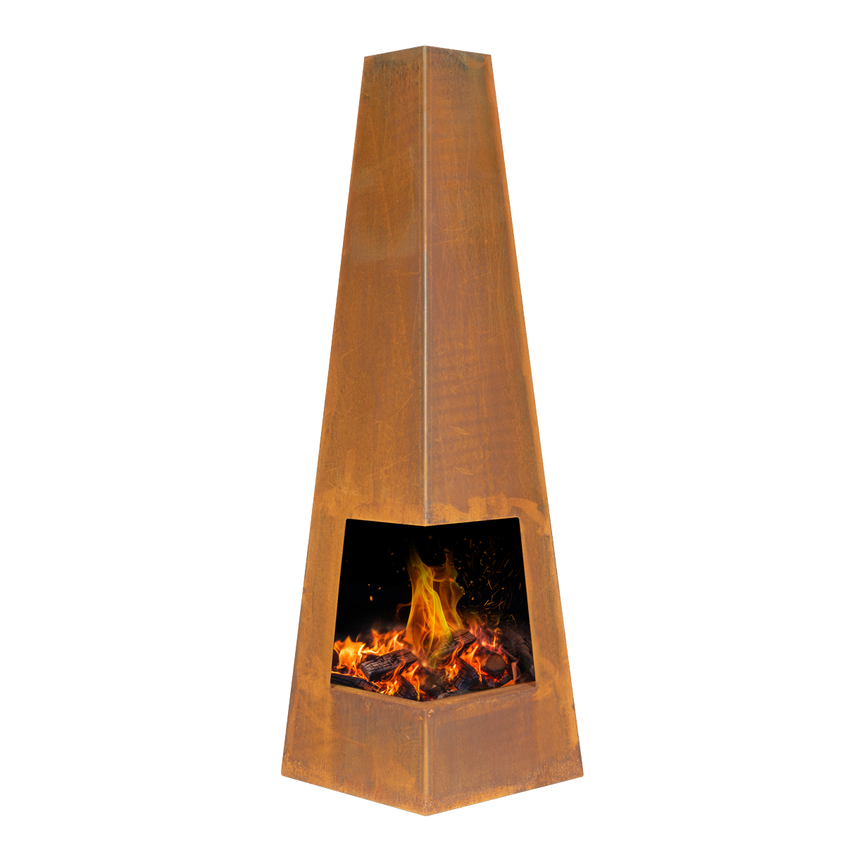 Wood Burner/Chiminea - Corten Steel DG106