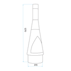 Dellonda Outdoor Chiminea - Black Steel DG109