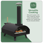 Wood-Fired Pizza Oven 14" - Black DG10