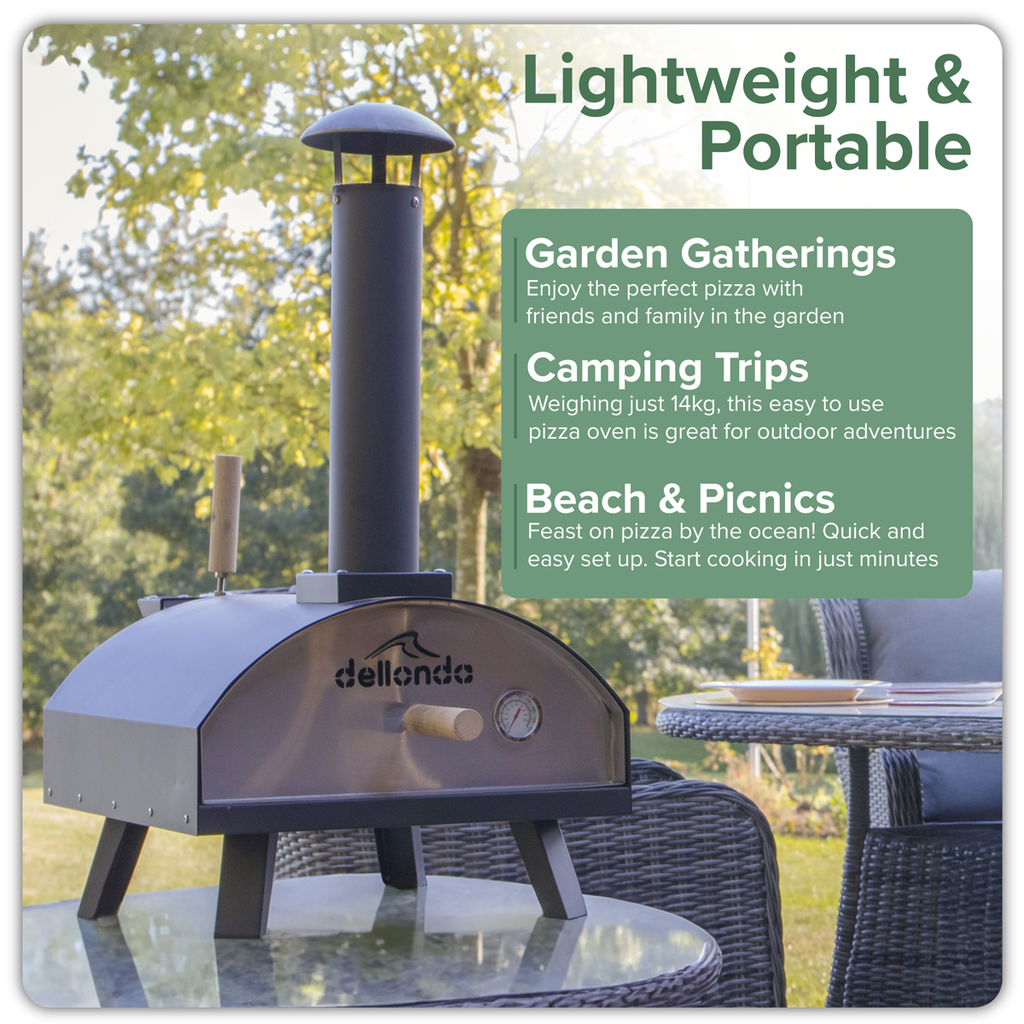 Wood-Fired Pizza Oven 14" - Black DG10