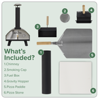 Wood-Fired Pizza Oven 14" - Black DG10