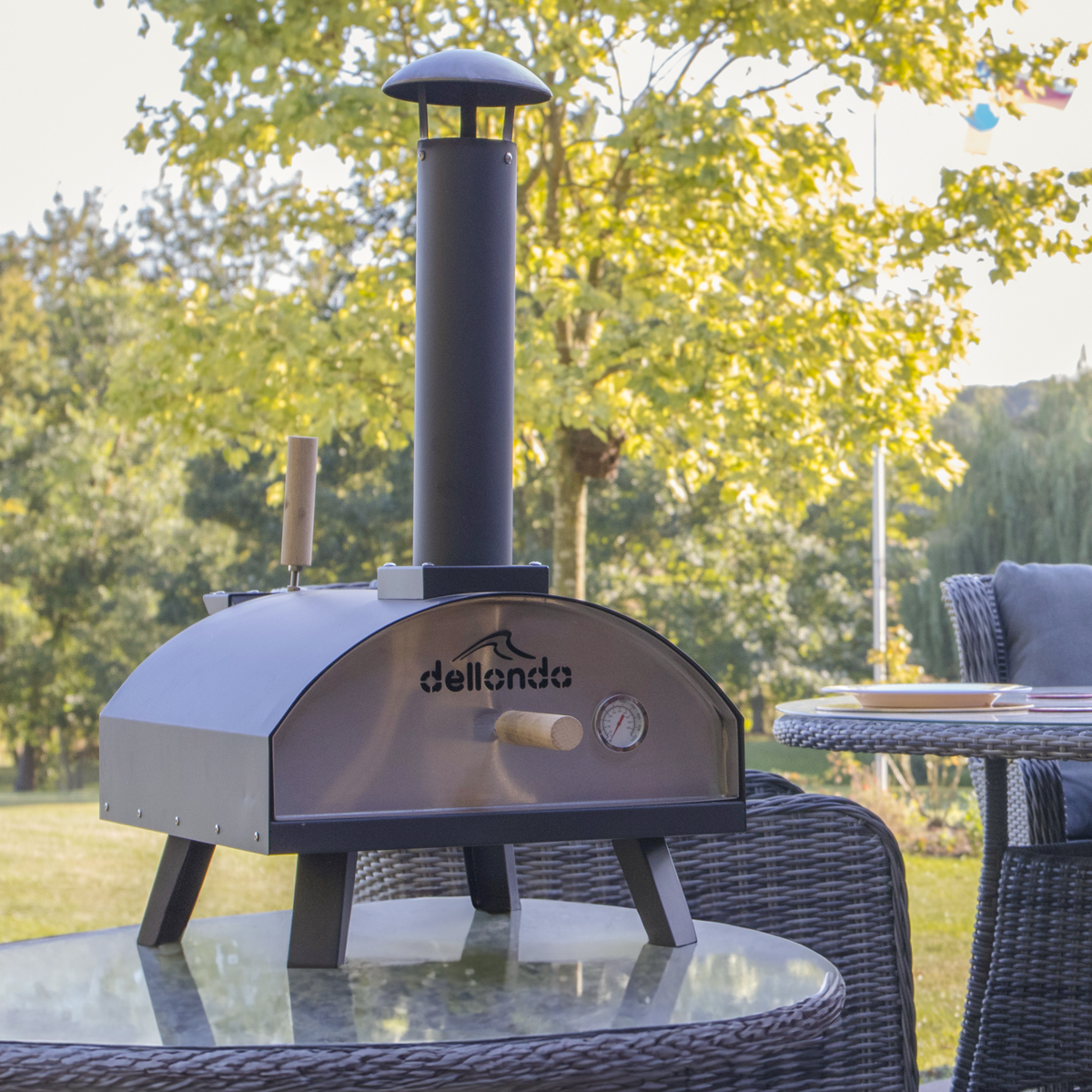 Wood-Fired Pizza Oven 14" - Black DG10