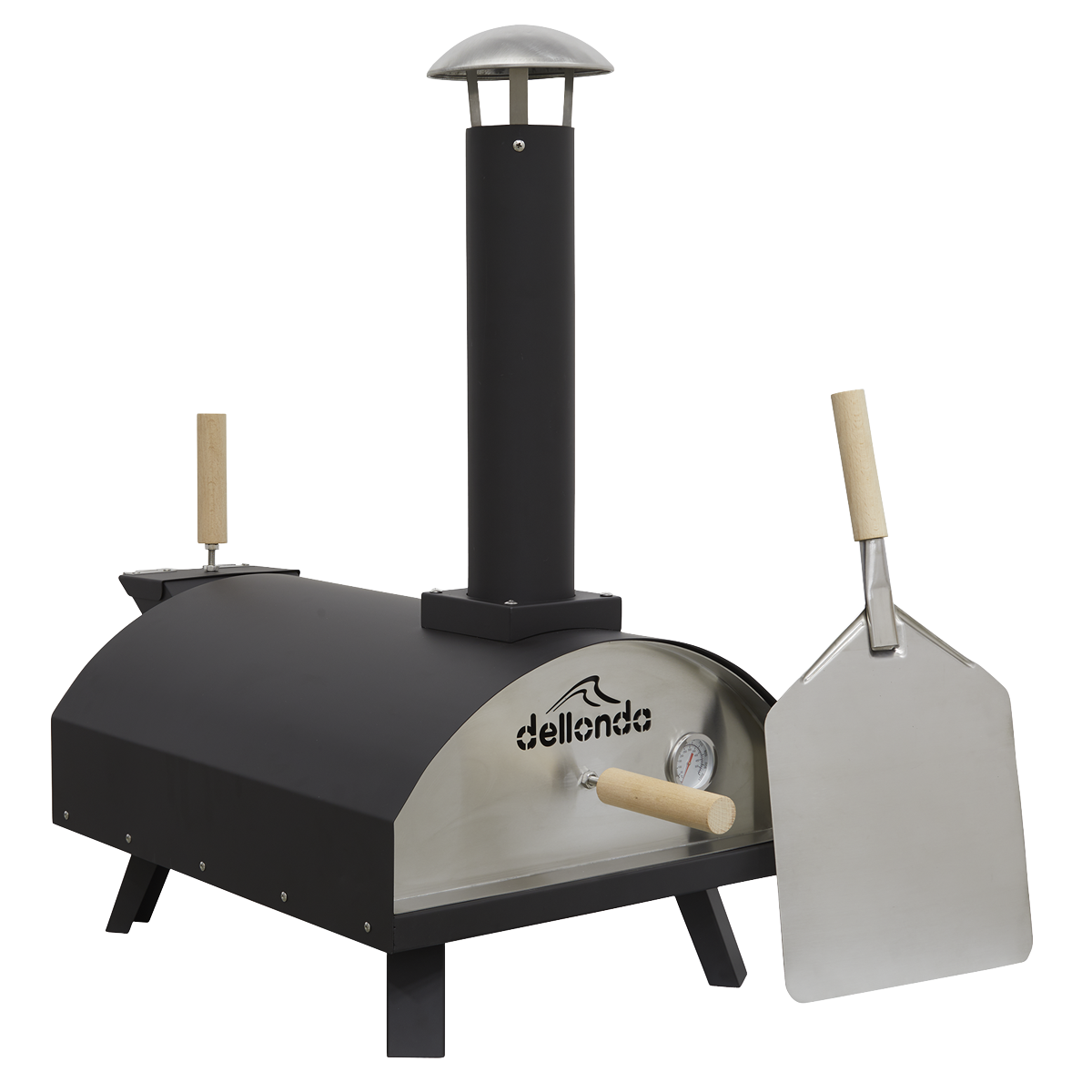 Wood-Fired Pizza Oven 14" - Black DG10