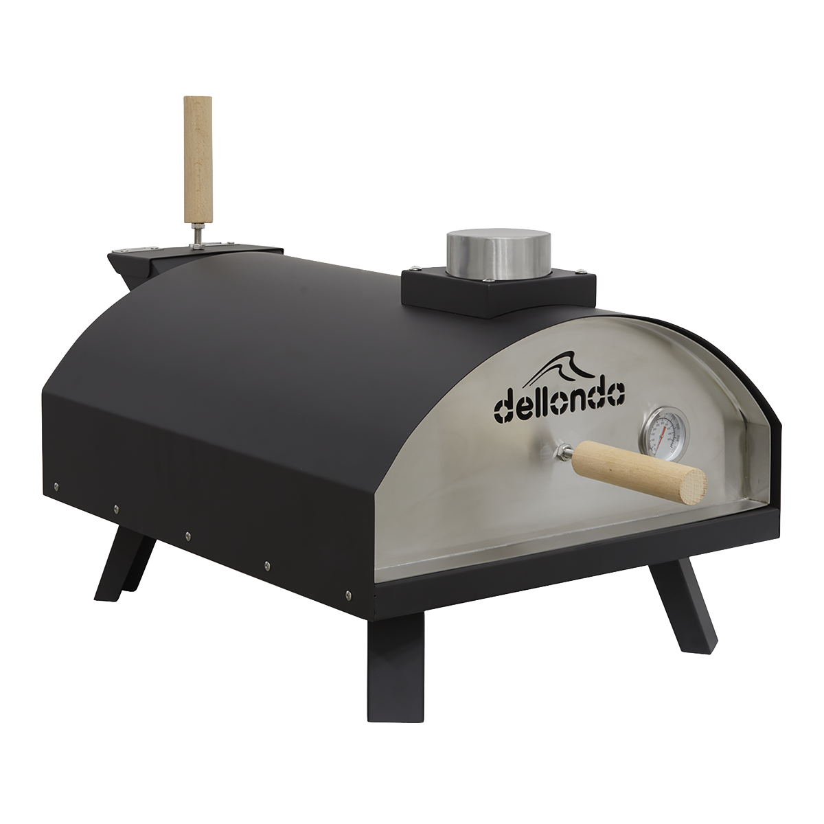 Wood-Fired Pizza Oven 14" - Black DG10