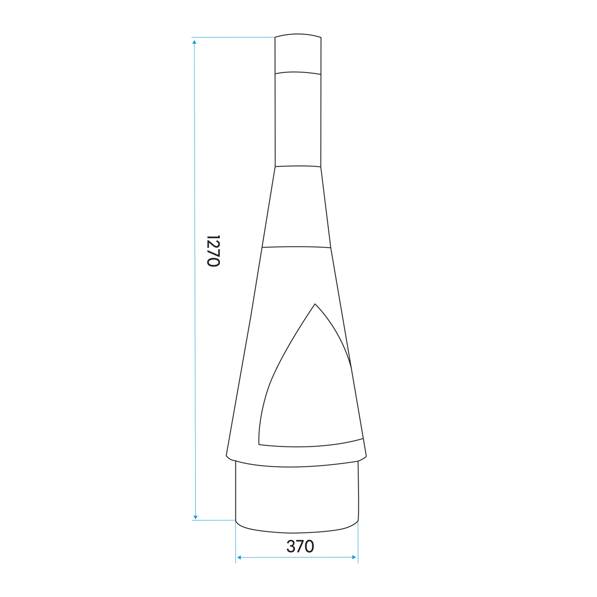 Dellonda Outdoor/Garden/Patio Chiminea, Fireplace, Fire Pit, Heater Corten Steel DG110