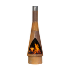 Dellonda Outdoor/Garden/Patio Chiminea, Fireplace, Fire Pit, Heater Corten Steel DG110