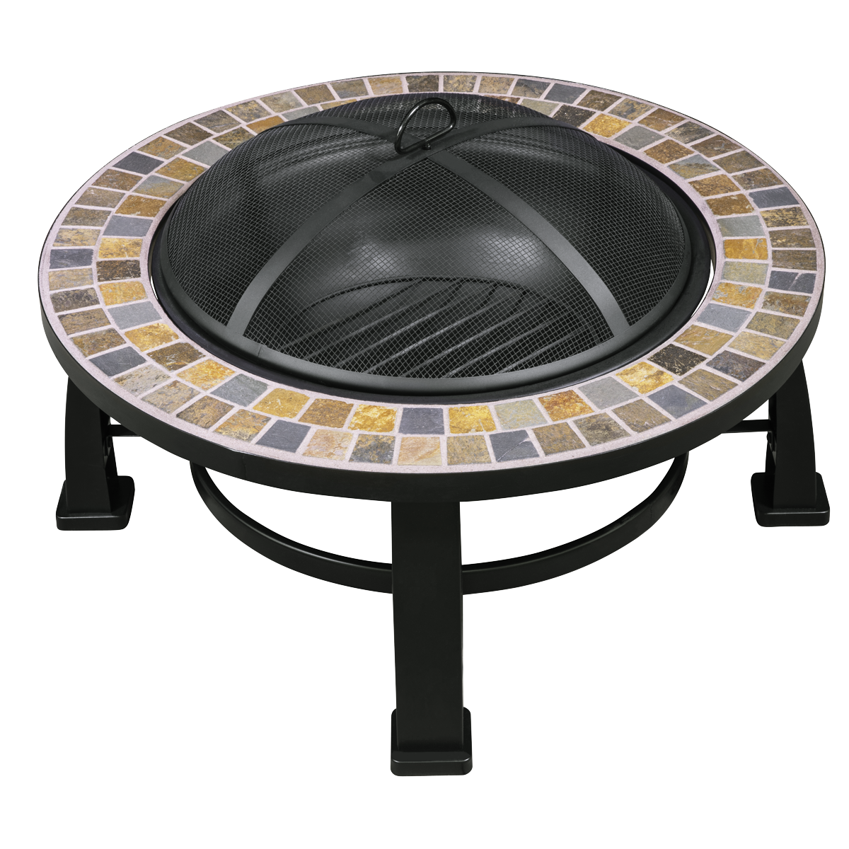 Deluxe Traditional Style Outdoor Fire Pit 76cm - Slate DG111