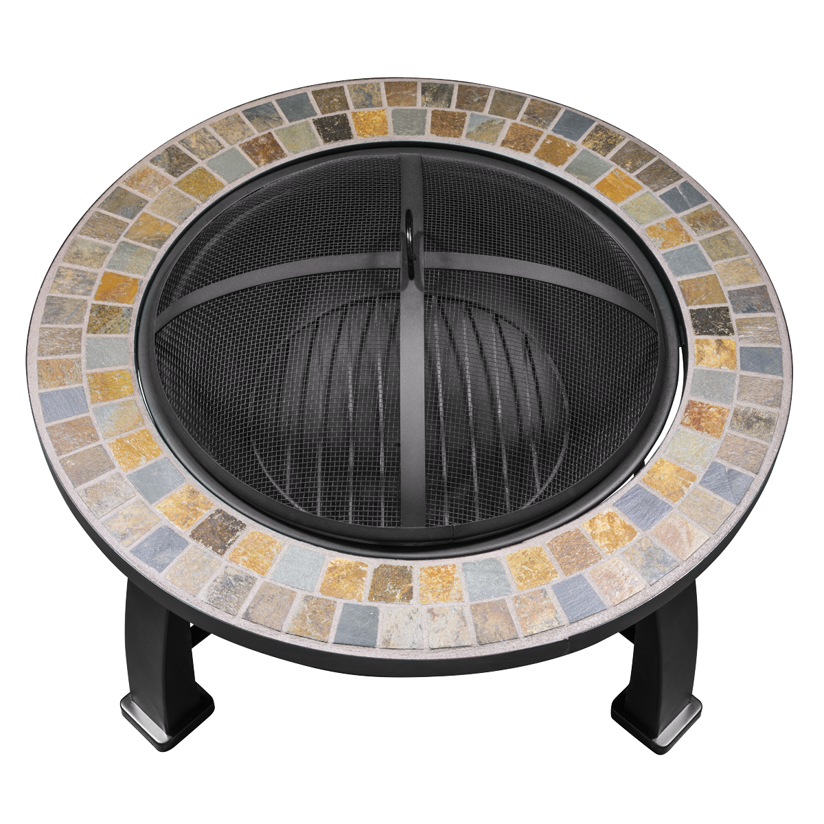 Deluxe Traditional Style Outdoor Fire Pit 76cm - Slate DG111