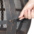 Dellonda Deluxe 360° Chiminea/Fire Pit - Antique Bronze Finish DG112