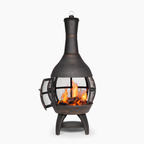 Dellonda Deluxe 360° Chiminea/Fire Pit - Antique Bronze Finish DG112