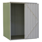 Galvanized Steel Storage Shed with Pent Style Roof 151 x 151 x 200cm - Green DG114