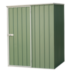 Galvanized Steel Storage Shed with Pent Style Roof 151 x 151 x 200cm - Green DG114