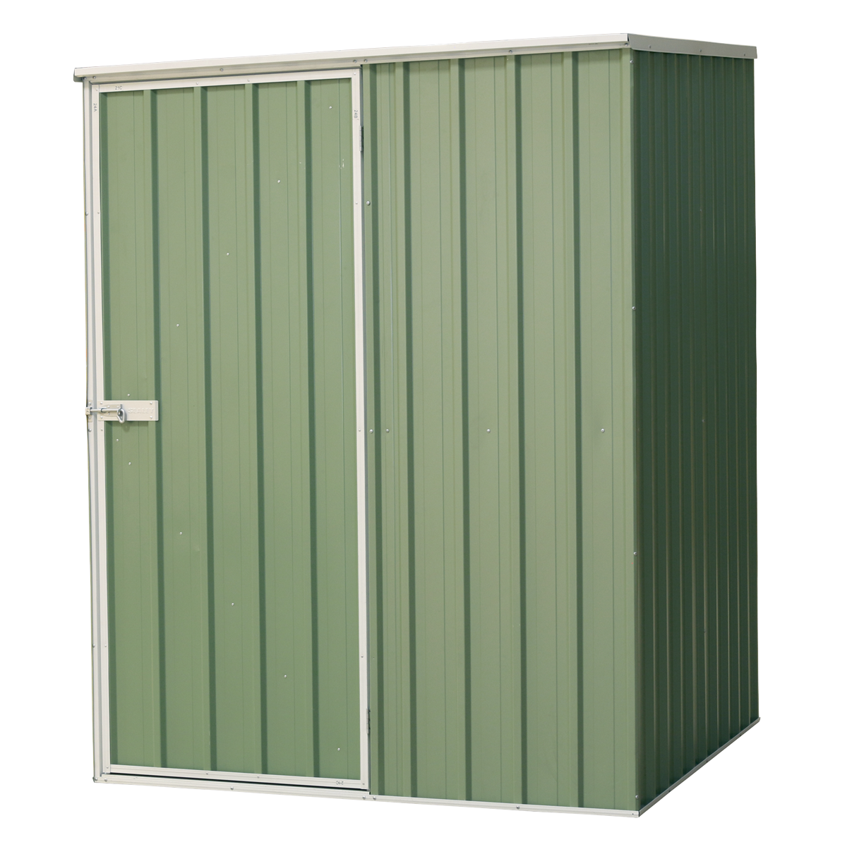 Galvanized Steel Storage Shed with Pent Style Roof 151 x 151 x 200cm - Green DG114