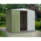 Galvanized Steel Storage Shed with Apex Style Roof 230 x 230 x 220cm - Green DG115