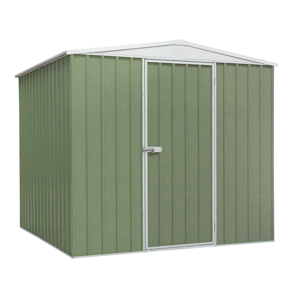Galvanized Steel Storage Shed with Apex Style Roof 230 x 230 x 220cm - Green DG115
