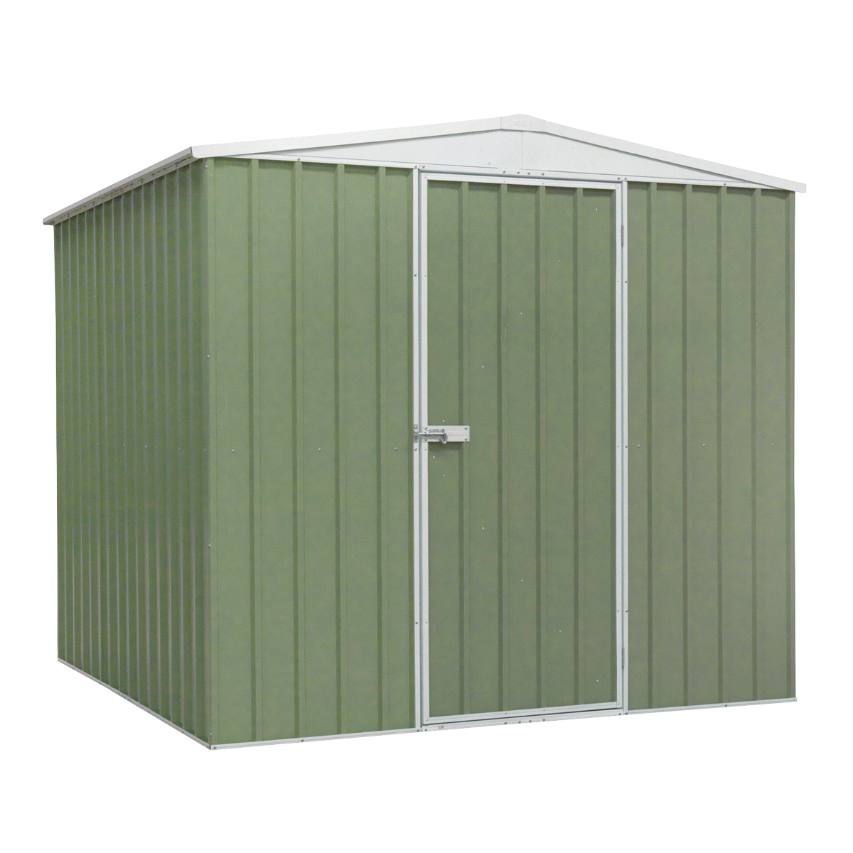 Galvanized Steel Storage Shed with Apex Style Roof 230 x 230 x 220cm - Green DG115