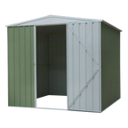 Galvanized Steel Storage Shed with Apex Style Roof 230 x 230 x 220cm - Green DG115