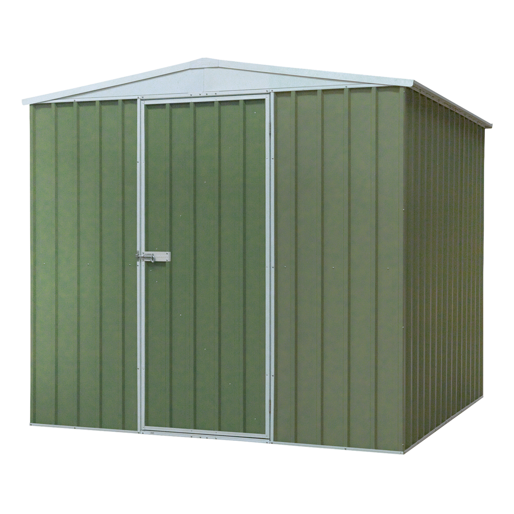Galvanized Steel Storage Shed with Apex Style Roof 230 x 230 x 220cm - Green DG115