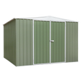 Galvanized Steel Storage Shed with Apex Style Roof 300 x 300 x 220cm - Green DG116