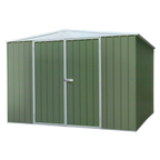 Galvanized Steel Storage Shed with Apex Style Roof 300 x 300 x 220cm - Green DG116