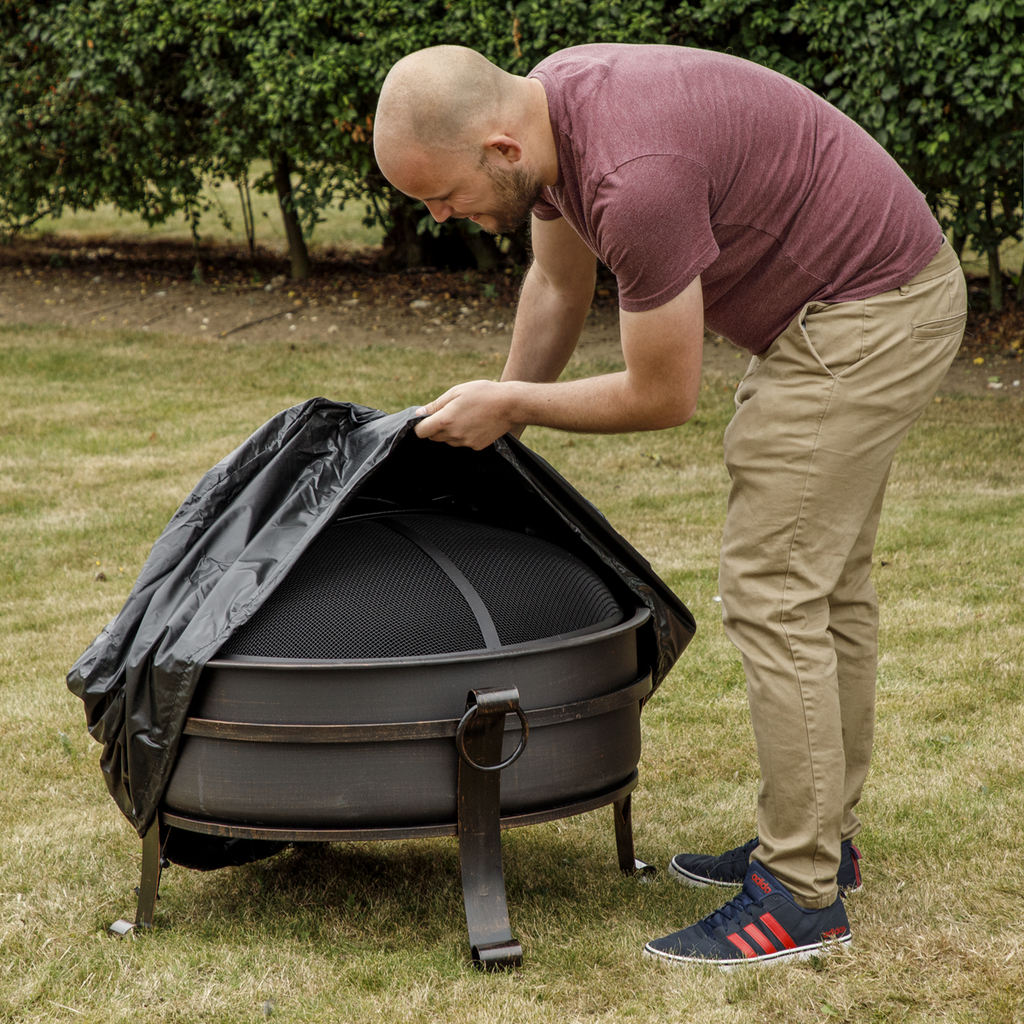 Dellonda Heavy-Duty, Water-Resistant PVC Cover with Drawstrings DG118