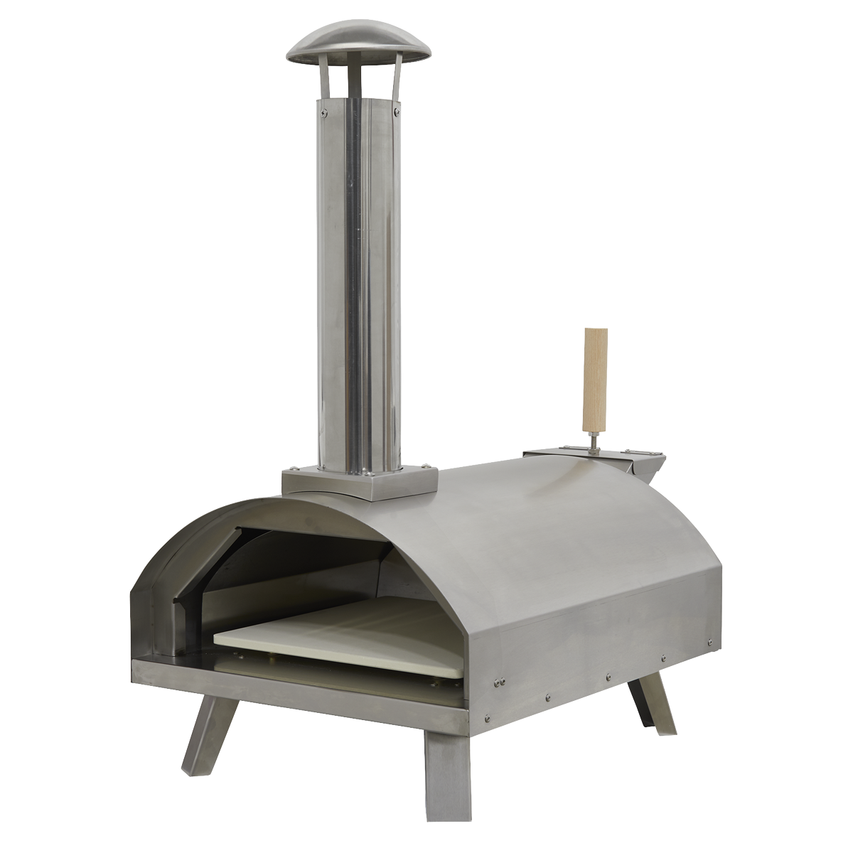 Wood-Fired Pizza Oven 14" - Stainless Steel DG11