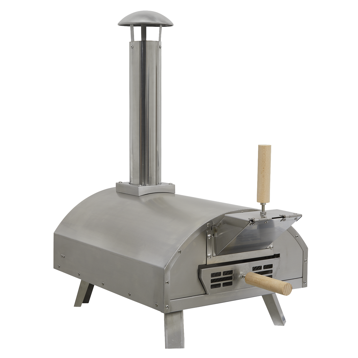 Wood-Fired Pizza Oven 14" - Stainless Steel DG11