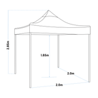 Dellonda Premium 2x2m Pop-Up Gazebo Water-Resistant Carry Bag Stakes Weight Bags DG126
