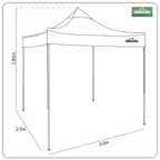 Premium 2 x 2m Pop-Up Gazebo Water-Resistant Carry Bag Stakes Weight Bags DG128