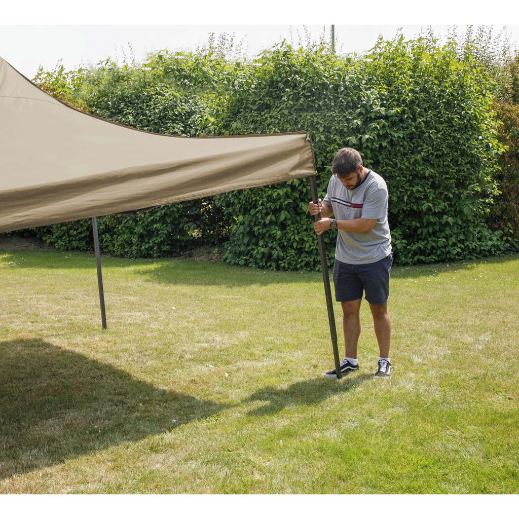Dellonda Premium 3 x 3m Pop-Up Gazebo - Beige DG130