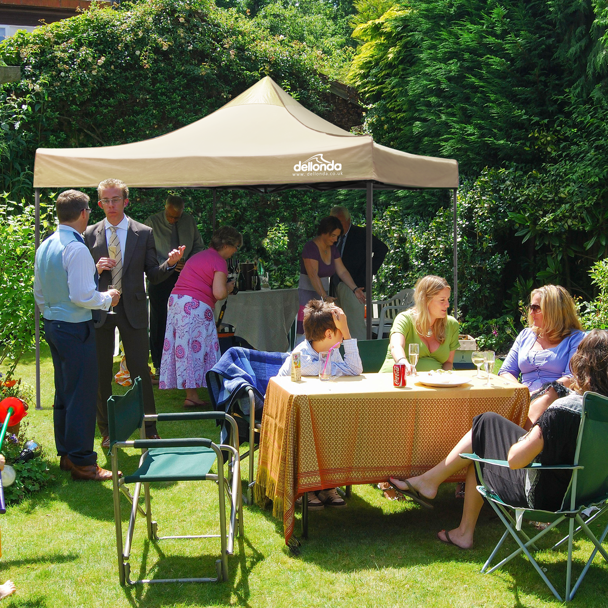 Dellonda Premium 3 x 3m Pop-Up Gazebo - Beige DG130