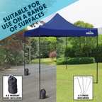 Dellonda Premium 3 x 3m Pop-Up Gazebo - Blue DG131