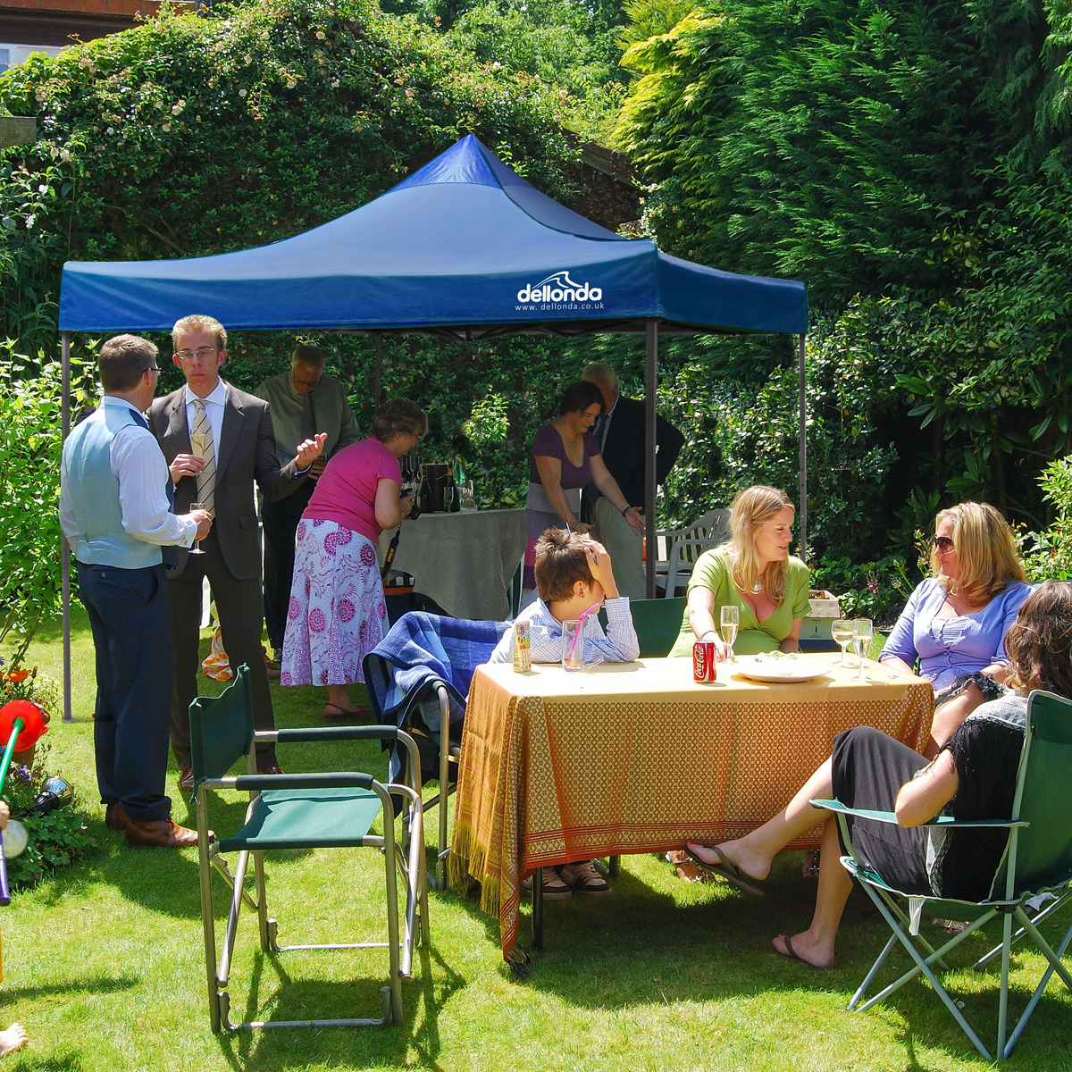 Dellonda Premium 3 x 3m Pop-Up Gazebo - Blue DG131