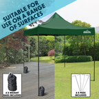 Dellonda Premium 3 x 3m Pop-Up Gazebo - Dark Green DG132