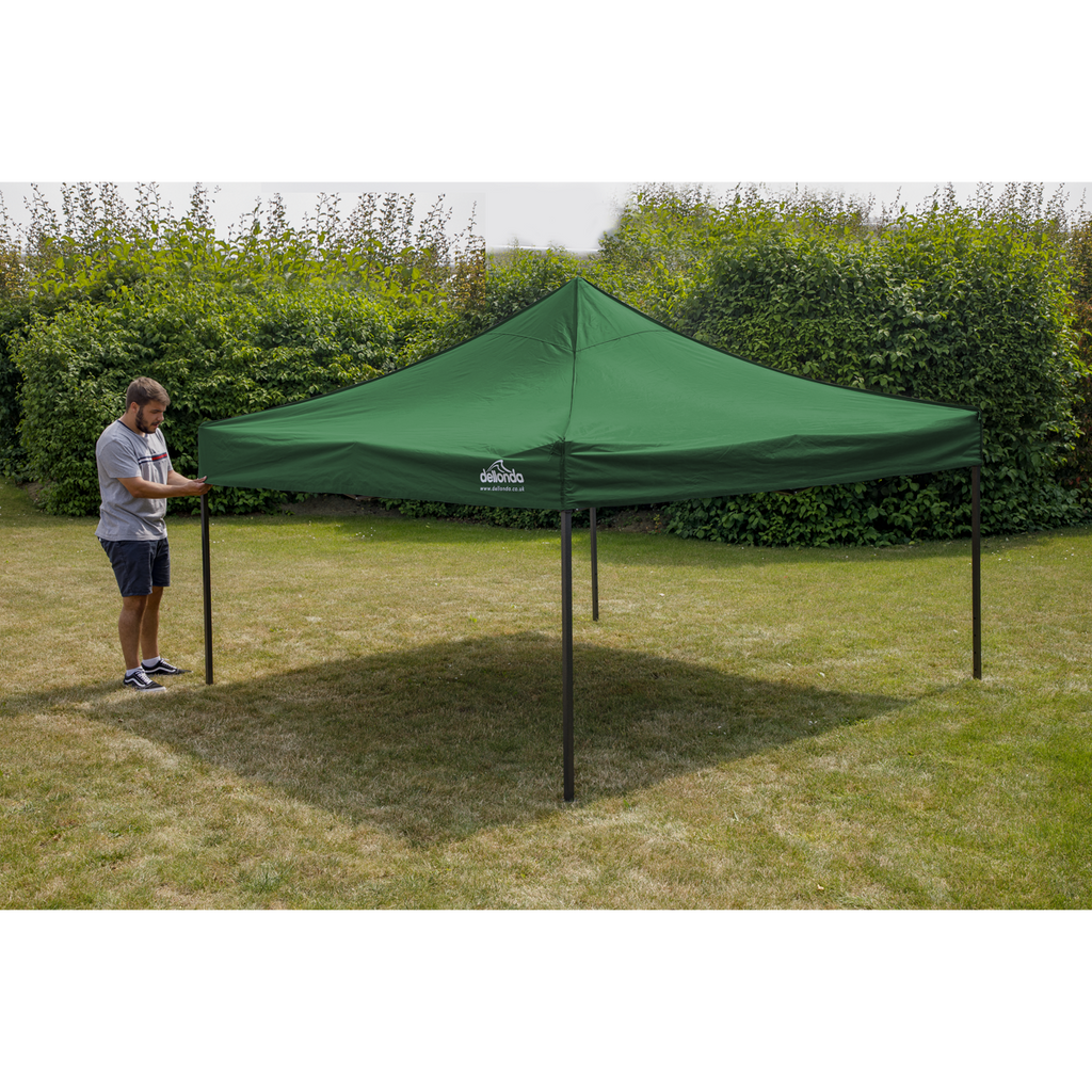 Dellonda Premium 3 x 3m Pop-Up Gazebo - Dark Green DG132