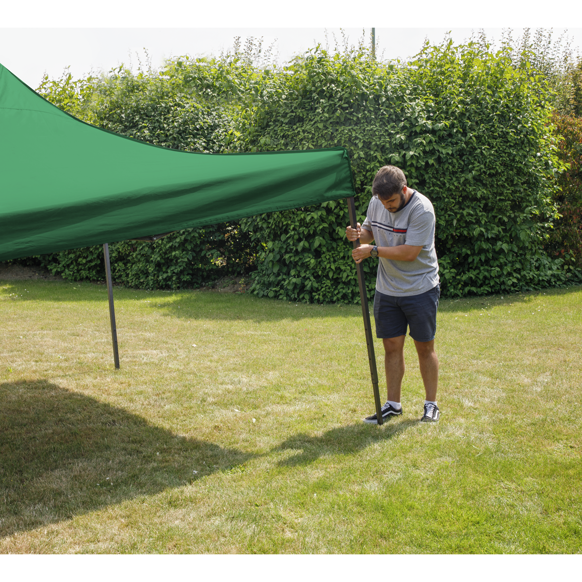 Dellonda Premium 3 x 3m Pop-Up Gazebo - Dark Green DG132