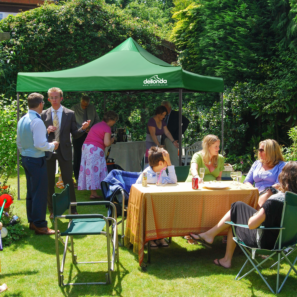 Dellonda Premium 3 x 3m Pop-Up Gazebo - Dark Green DG132